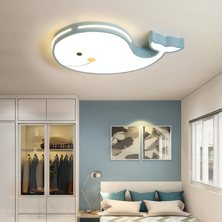 Zeitgenössische kreative Cartoon Whale Acryl LED Kinder Unterputz Deckenleuchte für Schlafzimmer 