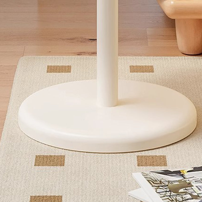 Mesa auxiliar contemporánea creativa redonda con forma de helado de PP plástico y acero al carbono para sala de estar 