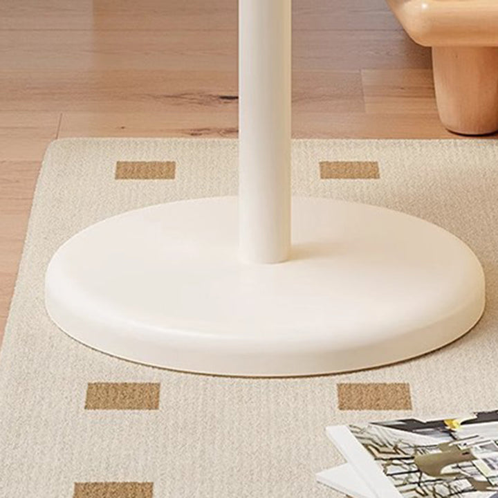 Mesa auxiliar contemporánea creativa redonda con forma de helado de PP plástico y acero al carbono para sala de estar 