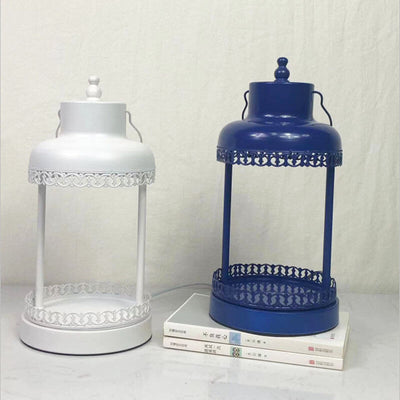 Moderne romantische minimalistische Metallsäule 1-Licht schmelzende Wachstischlampe 