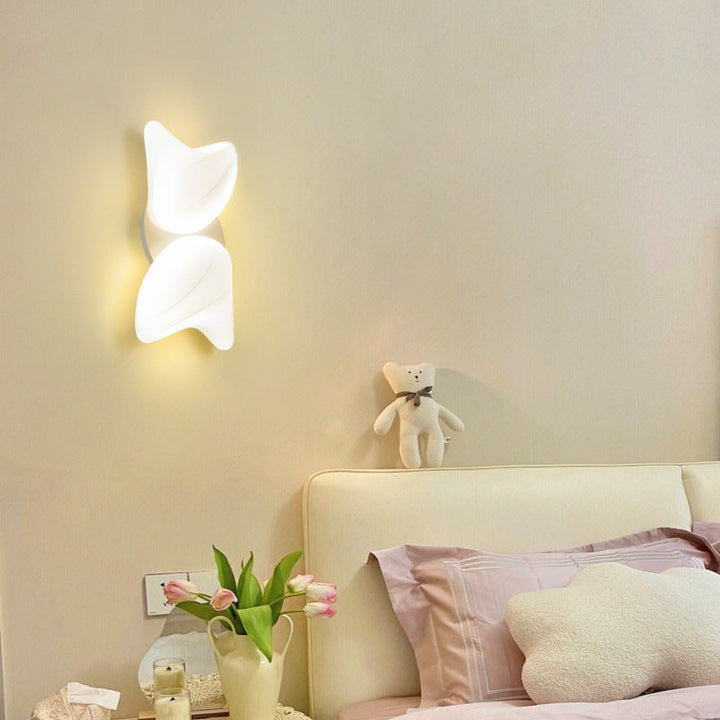 Lámpara de aplique de pared LED de hardware geométrico de sombra creativa contemporánea para dormitorio 