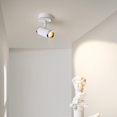 Moderne minimalistische Aluminium Eisen Spotlight LED Semi-Flush Mount Deckenleuchte für Flur