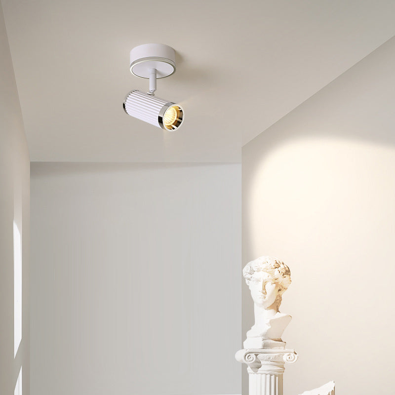 Moderne minimalistische Aluminium Eisen Spotlight LED Semi-Flush Mount Deckenleuchte für Flur
