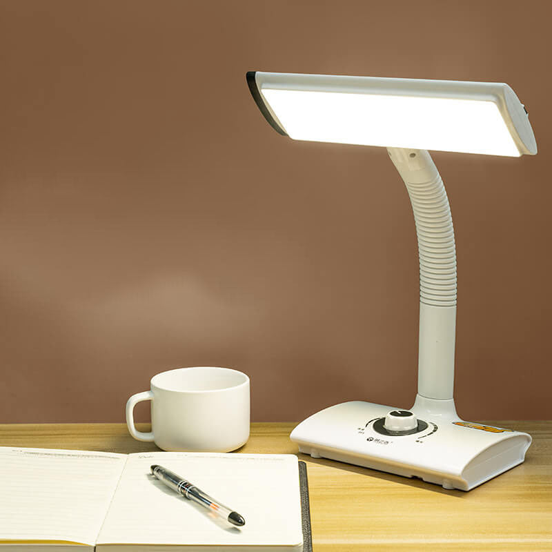 Lámpara de mesa LED recargable USB de lectura moderna blanca para estudio 