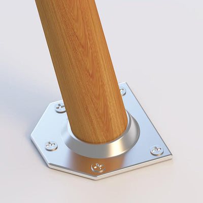 Mesa Auxiliar Moderna Minimalista Ovalada Curvada de Tablero de Densidad de Madera de 1 Nivel para Sala de Estar 