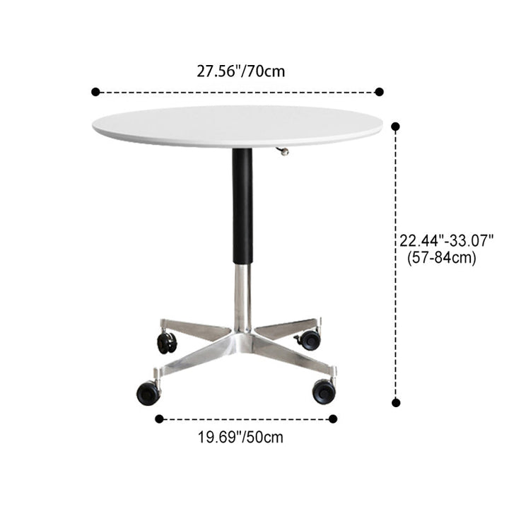 Table basse en aluminium avec plateau amovible et base ronde minimaliste moderne pour salon 