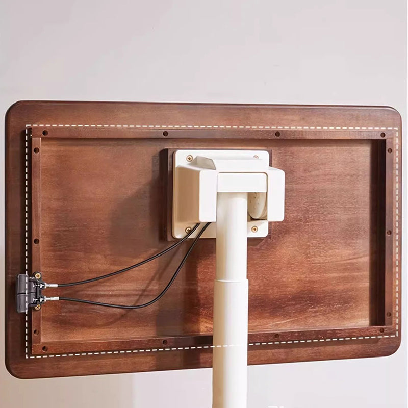Mesa auxiliar moderna minimalista rectangular de madera maciza y hierro de 1 nivel para sala de estar 