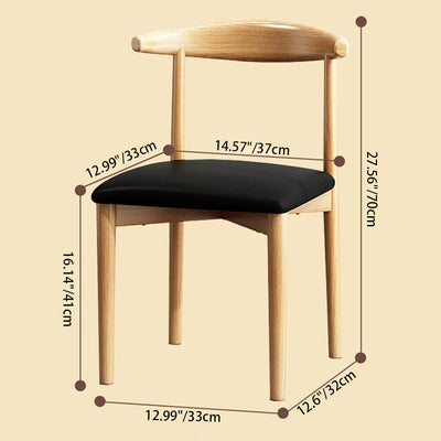 Modern Minimalist Curved Rectangular Cotton Linen Steel Dining Chair Backrest Armless For Dining Room