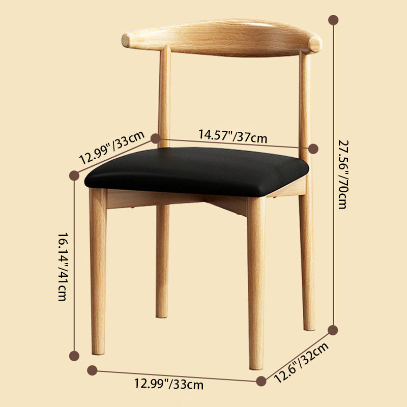 Modern Minimalist Curved Rectangular Cotton Linen Steel Dining Chair Backrest Armless For Dining Room