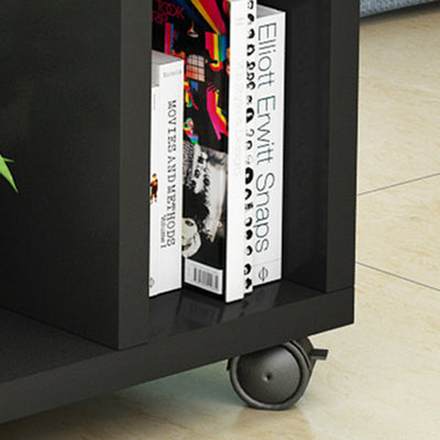 Modern Minimalist Rectangular Laminate End Table 3-Tier Movable For Living Room