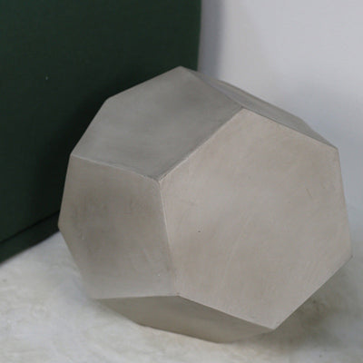 Table d'appoint hexagonale contemporaine en oxyde de magnésium pour salon 