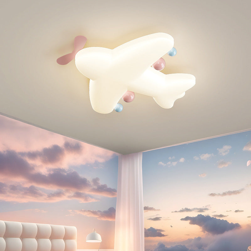 Luz de techo LED empotrada de hierro PE con forma de avión de arte moderno Deco con forma de corazón para sala de estar 