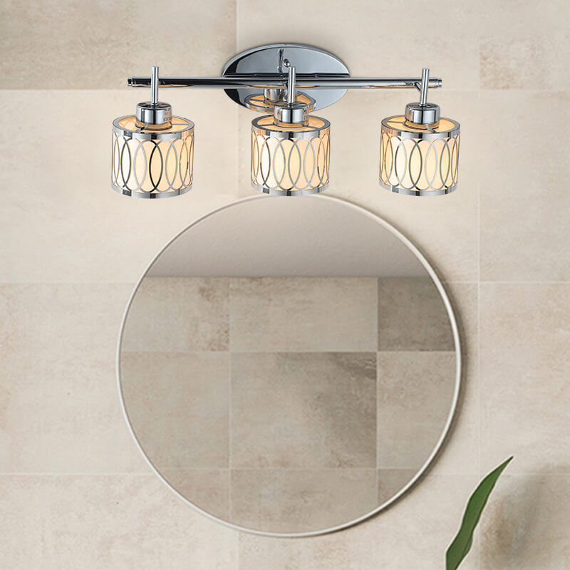 Nordic Vintage Zylindrische 3-Licht Badezimmer Eitelkeit Spiegel Front Wand Wandleuchte 
