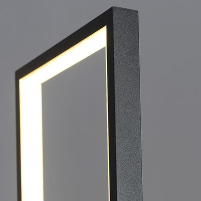 Modern Minimalist Rectangular Line Iron LED Standing Floor Lamp For Living Room