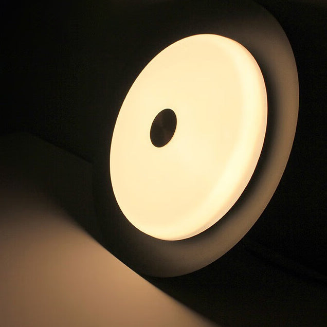 Plafonnier semi-encastré LED en aluminium acrylique cuivre rond contemporain scandinave pour salon 