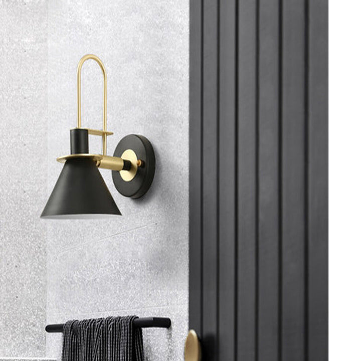 Moderne minimalistische Horn Eisen 1-Licht Wandleuchte Lampe für Wohnzimmer 
