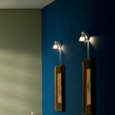 Zeitgenössische kreative Dreieck Eisen Kristall LED Wandleuchte Lampe für Wohnzimmer 