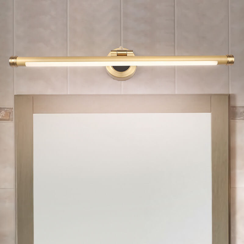 Moderno Lujo Tira Larga Completa de Cobre Acrílico LED Aplique de Pared Lámpara 