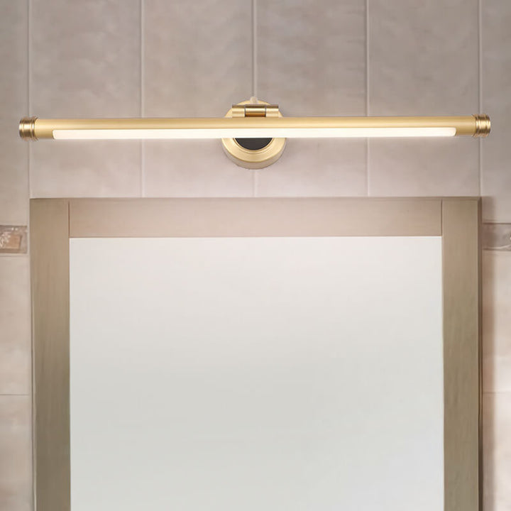 Moderno Lujo Tira Larga Completa de Cobre Acrílico LED Aplique de Pared Lámpara 