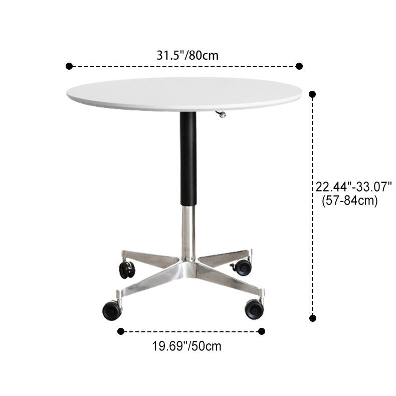 Table basse en aluminium avec plateau amovible et base ronde minimaliste moderne pour salon 