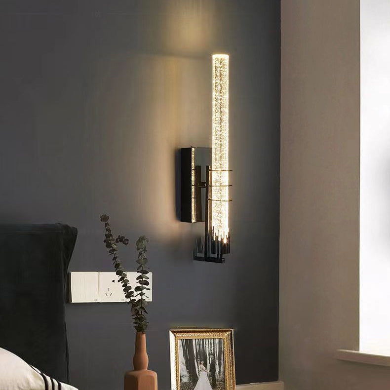 مصباح حائط عصري فاخر على شكل أسطوانة من الكريستال LED لغرفة المعيشة 