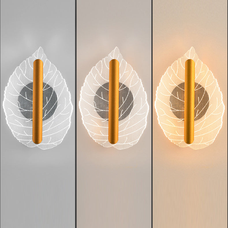 Applique murale LED en forme de goutte en fer acrylique Art Déco moderne pour salon 