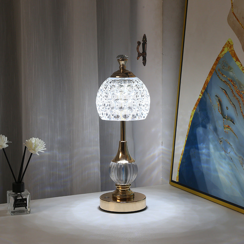 Lampe de Table LED USB en Métal et Acrylique Ananas Créative Moderne pour Chambre 