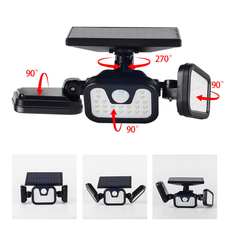 Solar Outdoor Patio Induction Super Bright LED Waterproof Area Wall Sconce Lamp