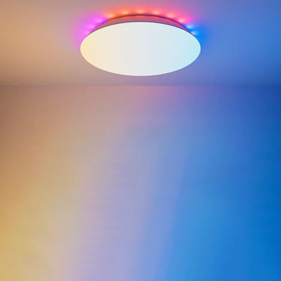Smart RGB Round Light Emitting LED Flush Mount Ceiling Light