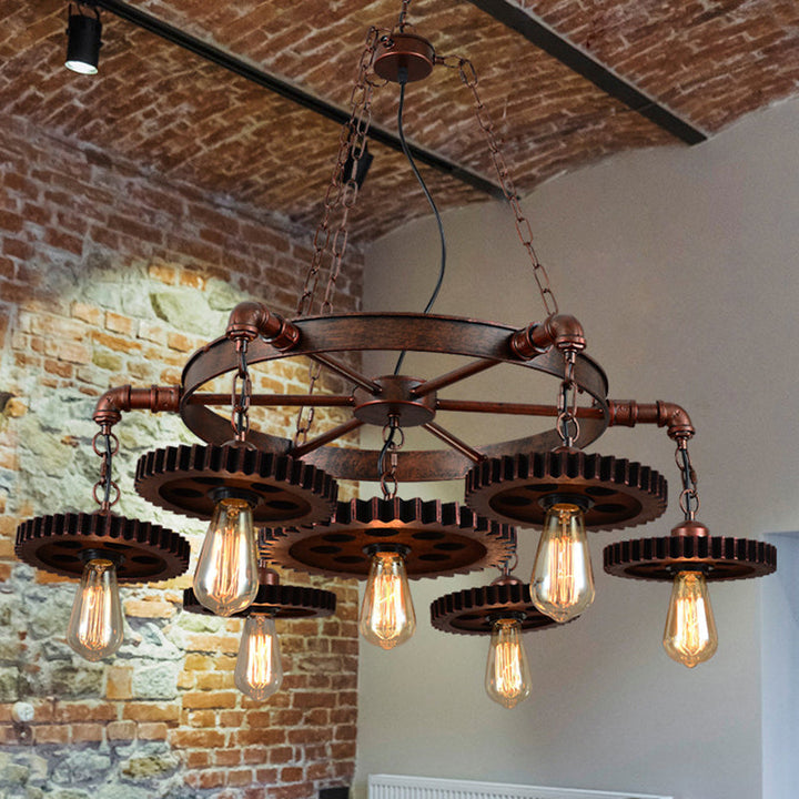 Lustre à 7 lumières au design d&