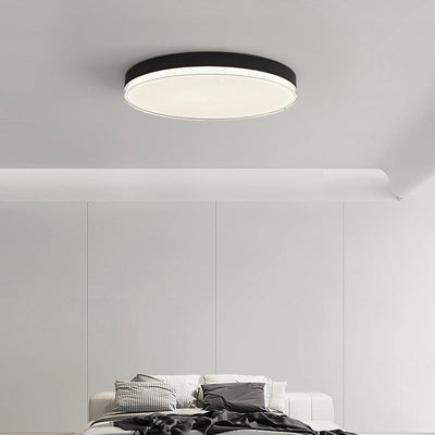Moderne unbedeutende Aluminiumacrylsauer-runde Schatten-LED-Unterputz-Deckenleuchte für Schlafzimmer 