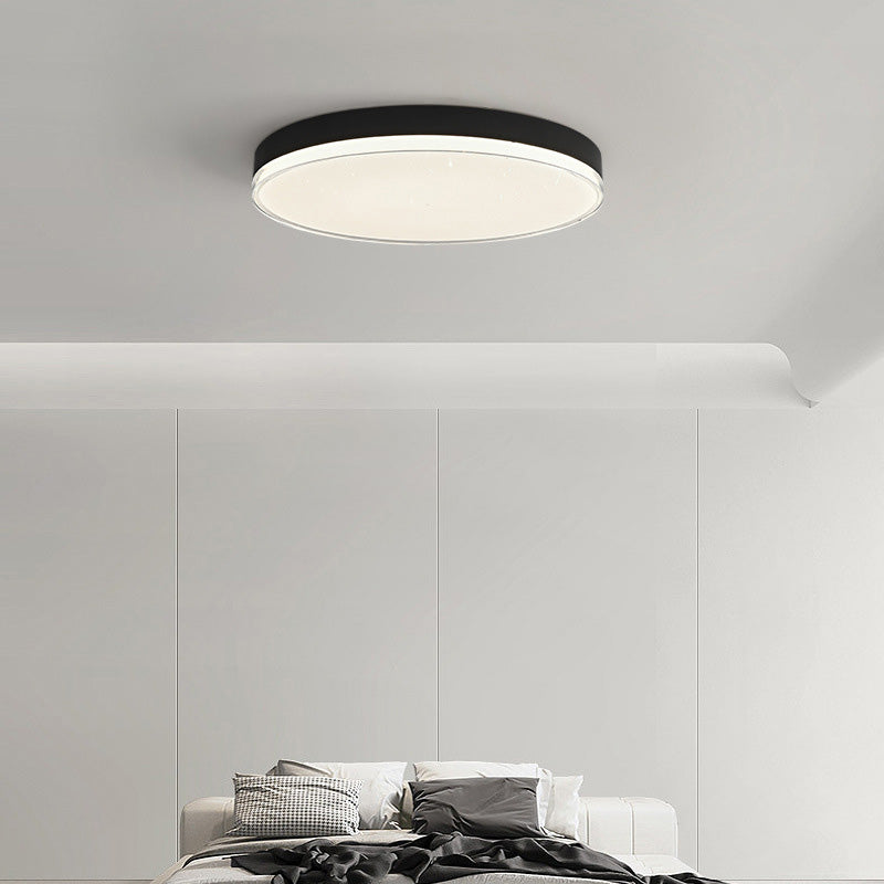 Moderne unbedeutende Aluminiumacrylsauer-runde Schatten-LED-Unterputz-Deckenleuchte für Schlafzimmer 