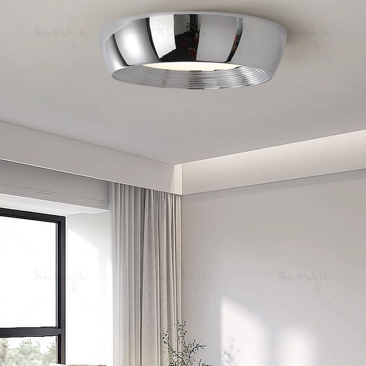 Modern Simplicity Hardware Round LED Flush Mount Ceiling Light For Bedroom