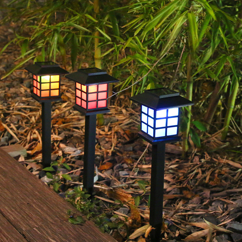 Lumière de Paysage Extérieure LED ABS Solaire Étanche Rustique Traditionnelle pour Jardin 