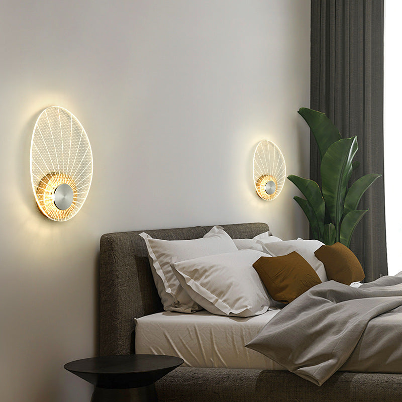 Lámpara de pared LED de acrílico con mariposa de hardware de lujo contemporáneo para dormitorio 