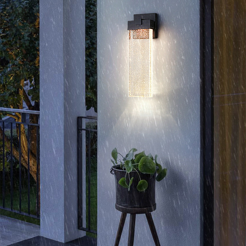 Applique Murale LED Rectangulaire en Cristal d&