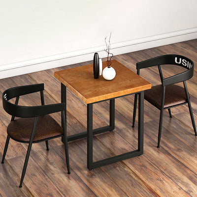 Silla de comedor contemporánea nórdica con estructura de hierro redonda y tapizada en cuero sintético con respaldo y reposabrazos para comedor 