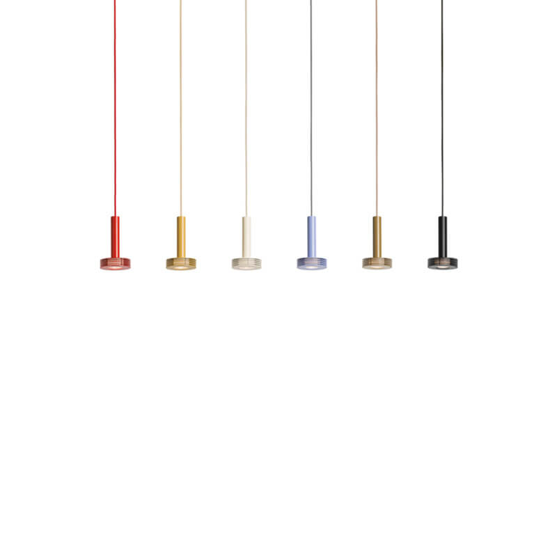 Nordic Minimalist Metal Cylindrical Drum LED Pendant Light
