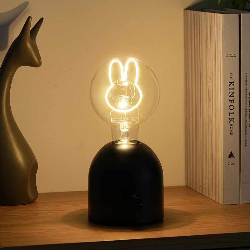 Moderne Art Deco Runde Glas Holz LED Tisch Lampe Für Schlafzimmer 