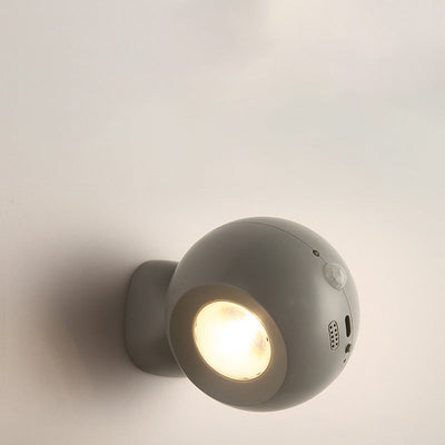 モダンミニマリストオーブUSB ABS LEDウォールスコンスランプベッドルーム用 