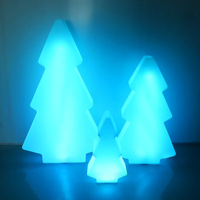 Arbre de Noël moderne Art Déco étanche solaire rechargeable PE LED RGB éclairage de paysage extérieur pour jardin 