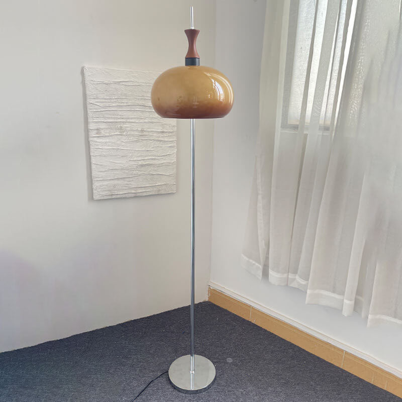 Moderner minimalistischer Gradient-Glaskugel 2-Licht Stehende Stehlampe 