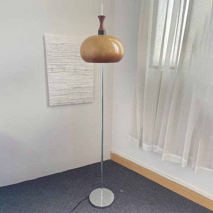 Moderner minimalistischer Gradient-Glaskugel 2-Licht Stehende Stehlampe 