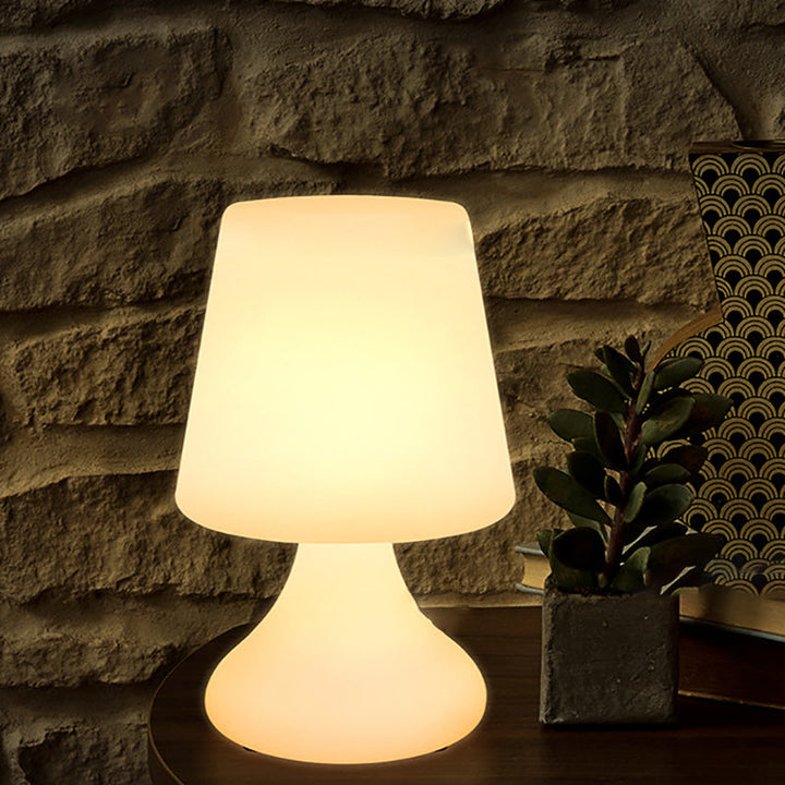 Modernes, unbedeutendes PE-Cup-Form-USB-LED-Tischlampen-Nachtlicht für die Terrasse im Freien 