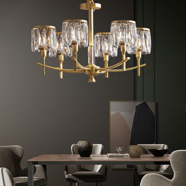 Contemporary Luxury Branch Crystal Copper 6/8/10/15 Light Chandelier For Living Room