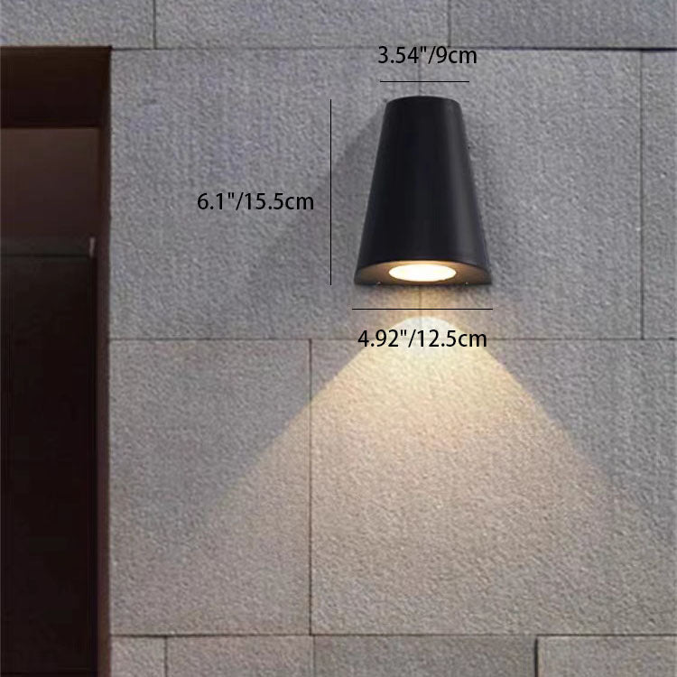 Modern Simple Waterproof Aluminum Horn LED Outdoor Wall Sconce Lamp