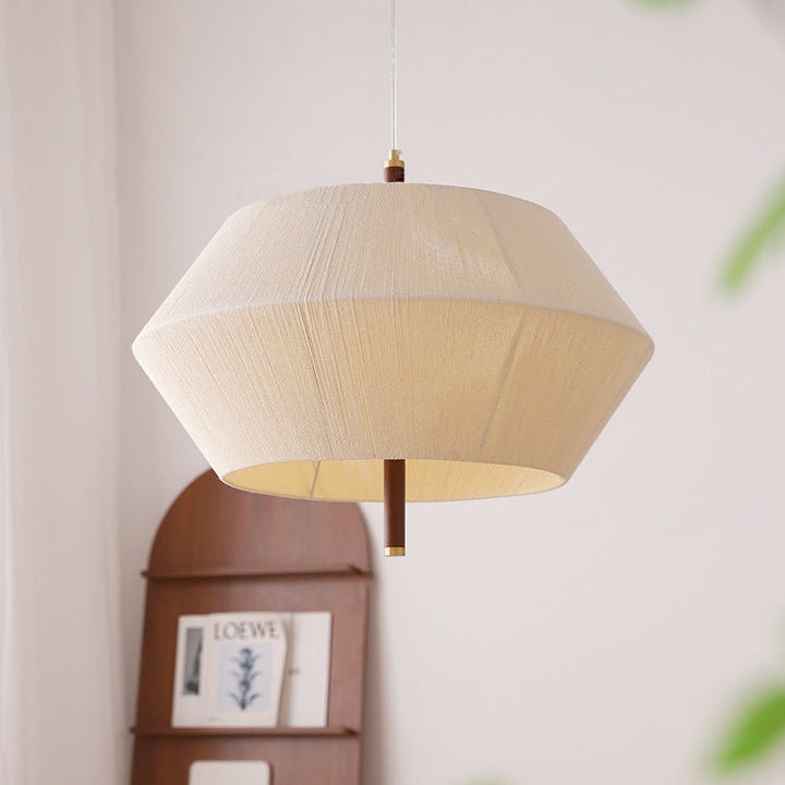 Traditioneller Vintage-Kronleuchter aus Hanfseil, runder Schirm, Holz, 3 Lichter, für Wohnzimmer 
