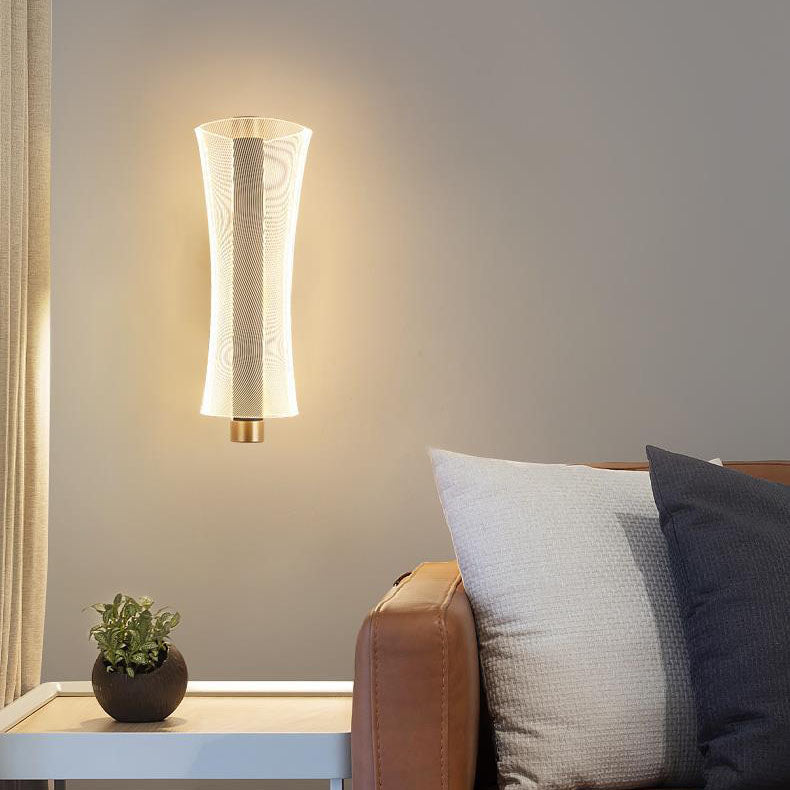 Applique murale LED en acrylique de style moderne mi-siècle pour chambre 