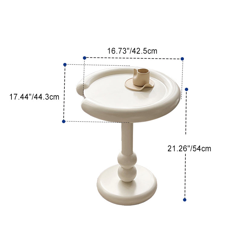 Modern Minimalist Oval Fiberglass Side Table For Living Room