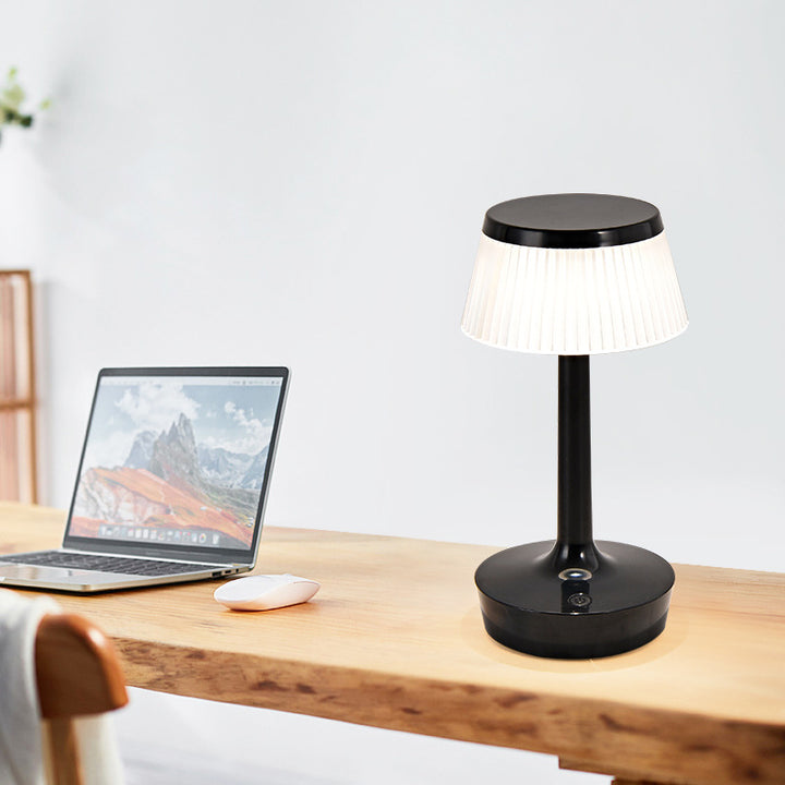 Lámpara de mesa LED de acrílico ABS de hongo creativo contemporáneo para dormitorio 